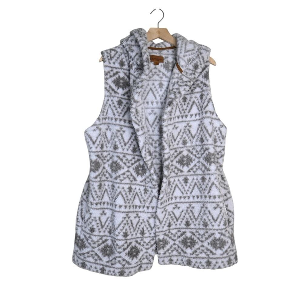 Koolaburra by Ugg Womens 1X Tribal Print Sherpa Hooded Vest